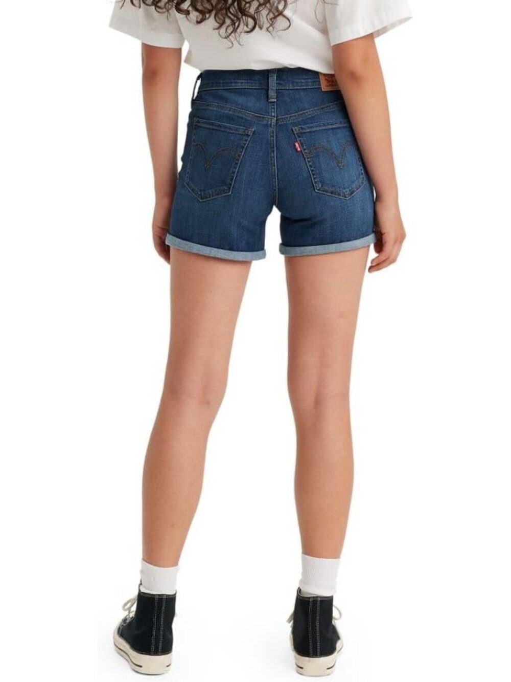 Levi’s Mid Length Cuffed Denim Shorts Sz 31